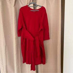 Universal Standard Miss sweatshirt dress red medium